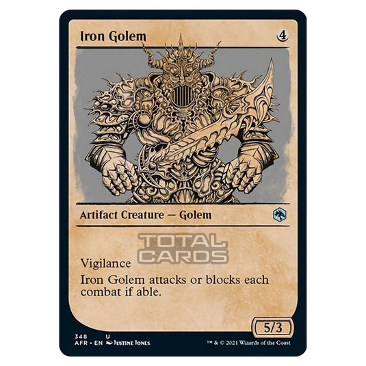 Magic The Gathering - Adventures in the Forgotten Realms - Iron Golem - 348/281