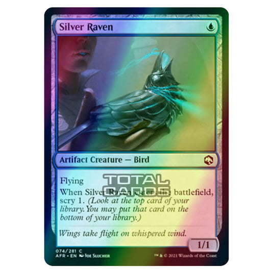 Magic The Gathering - Adventures in the Forgotten Realms - Silver Raven - 74/281 (Foil)