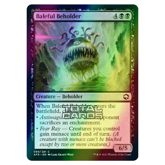 Magic The Gathering - Adventures in the Forgotten Realms - Baleful Beholder - 89/281 (Foil)