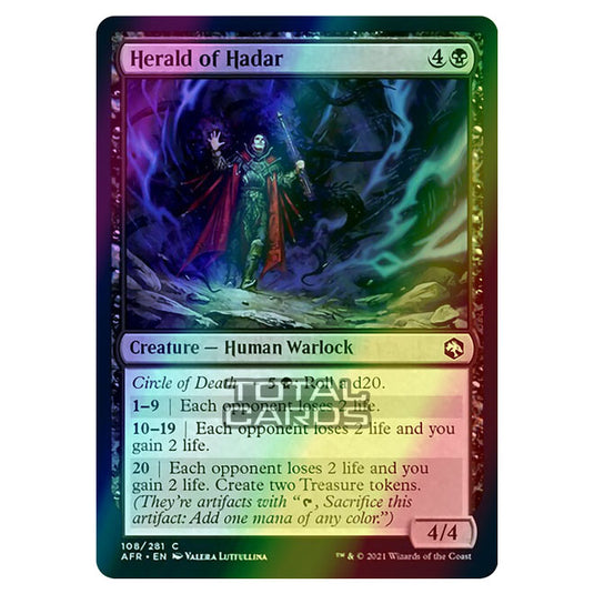 Magic The Gathering - Adventures in the Forgotten Realms - Herald of Hadar - 108/281 (Foil)