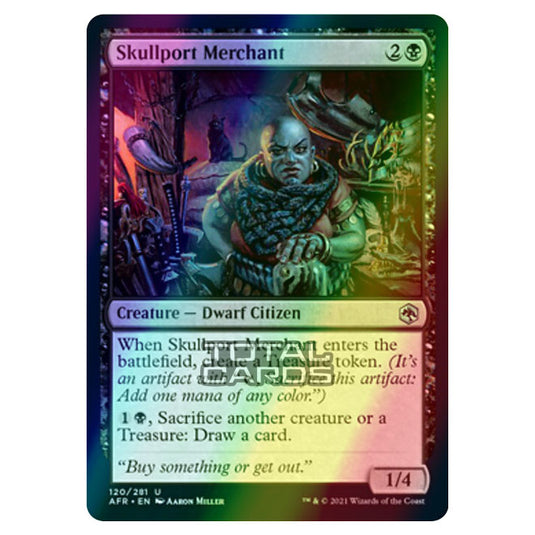 Magic The Gathering - Adventures in the Forgotten Realms - Skullport Merchant - 120/281 (Foil)