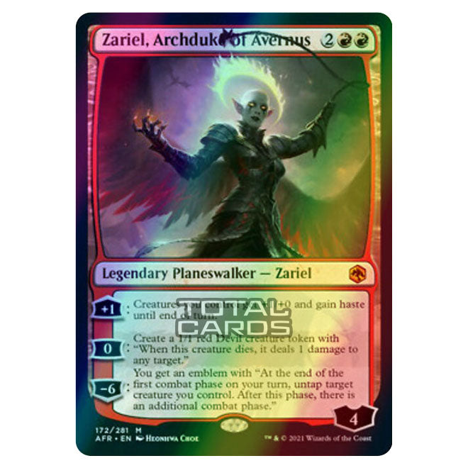 zariel mtg card Magic The Gathering - Adventures in the Forgotten Realms