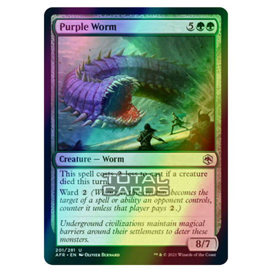 Magic The Gathering - Adventures in the Forgotten Realms - Purple Worm - 201/281 (Foil)