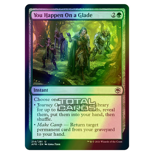 Magic The Gathering - Adventures in the Forgotten Realms - You Happen On a Glade - 214/281 (Foil)