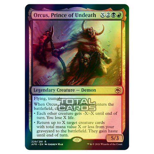 Magic The Gathering - Adventures in the Forgotten Realms - Orcus, Prince of Undeath - 229/281 (Foil)