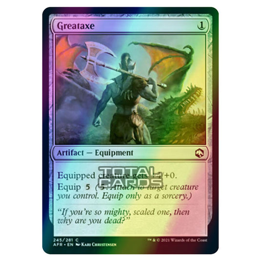 Magic The Gathering - Adventures in the Forgotten Realms - Greataxe - 245/281 (Foil)