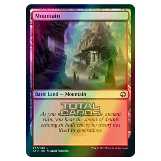 Magic The Gathering - Adventures in the Forgotten Realms - Mountain - 277/281 (Foil)