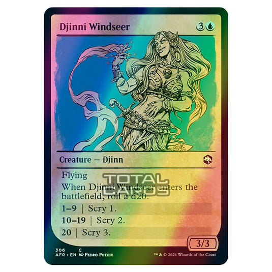 Magic The Gathering - Adventures in the Forgotten Realms - Djinni Windseer - 306/281 (Foil)
