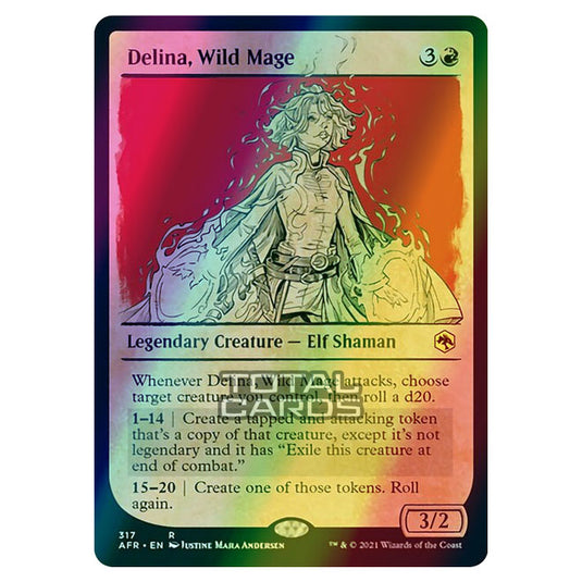 Magic The Gathering - Adventures in the Forgotten Realms - Delina, Wild Mage - 317/281 (Foil)