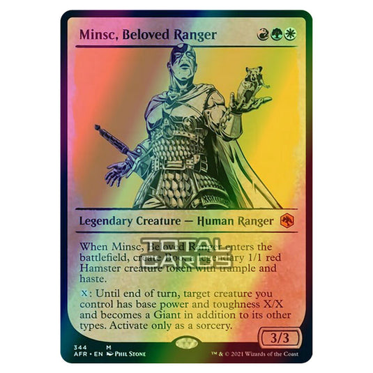Magic The Gathering - Adventures in the Forgotten Realms - Minsc, Beloved Ranger - 344/281 (Foil)