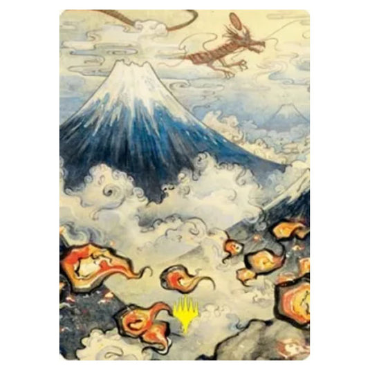 Magic The Gathering - Kamigawa - Neon Dynasty - Mountain - 78/81 (Signed)