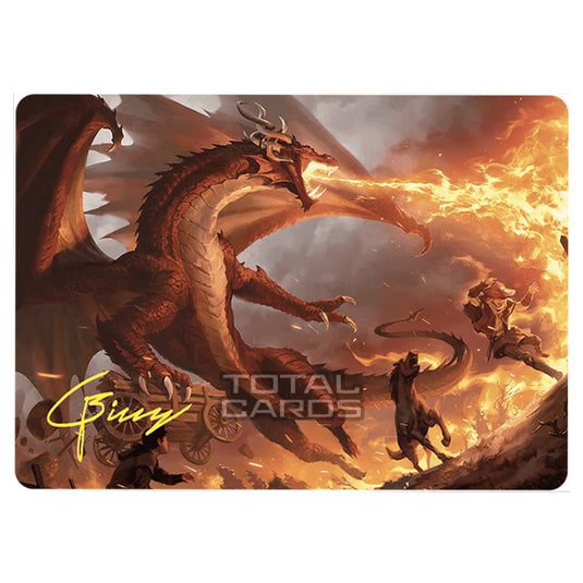 Magic The Gathering - Wilds of Eldraine - Art Series - Realm-Scorcher Hellkite - 019 (Signed)
