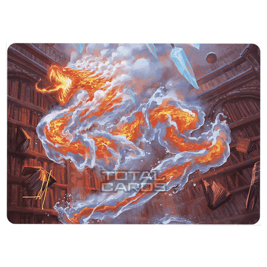 Magic The Gathering - Wilds of Eldraine - Art Series - Scalding Viper - 041 (Signed)
