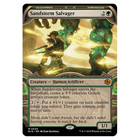 Magic The Gathering - Outlaws of Thunder Junction - The Big Score - Sandstorm Salvager (Vault Frame) - 0049