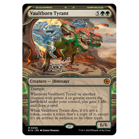 Magic The Gathering - Outlaws of Thunder Junction - The Big Score - Vaultborn Tyrant (Vault Frame) - 0050
