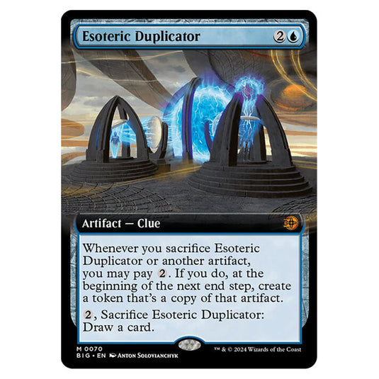 Magic The Gathering - Outlaws of Thunder Junction - The Big Score - Esoteric Duplicator (Extended Art) - 0070