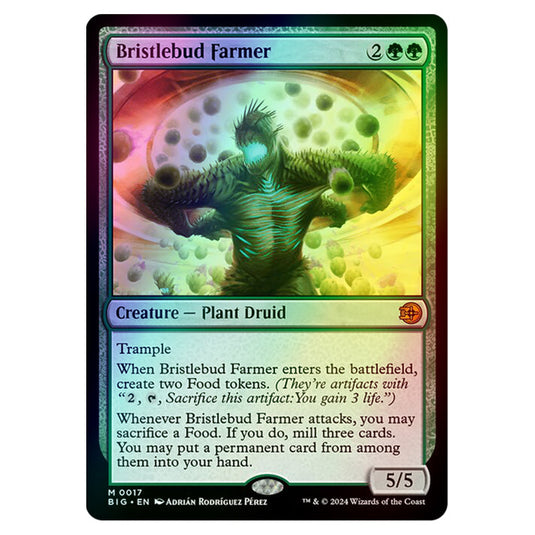 Magic The Gathering - Outlaws of Thunder Junction - The Big Score - Bristlebud Farmer - 0017 (Foil)