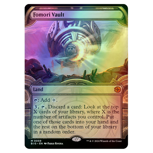 Magic The Gathering - Outlaws of Thunder Junction - The Big Score - Fomori Vault (Vault Frame) - 0059 (Foil)