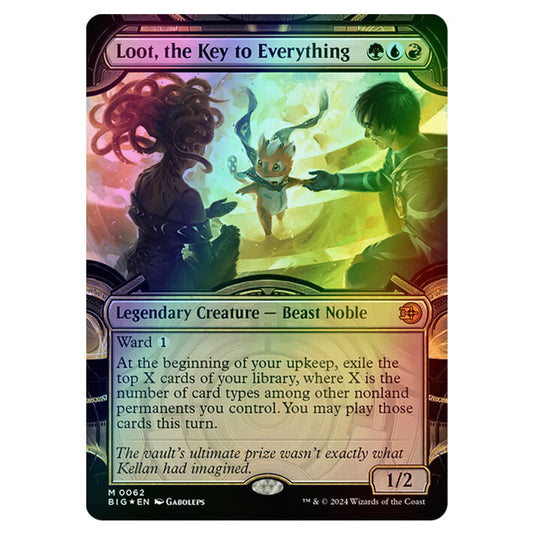 Magic The Gathering - Outlaws of Thunder Junction - The Big Score - Loot, the Key to Everything (Vault Frame) - 0062 (Foil)