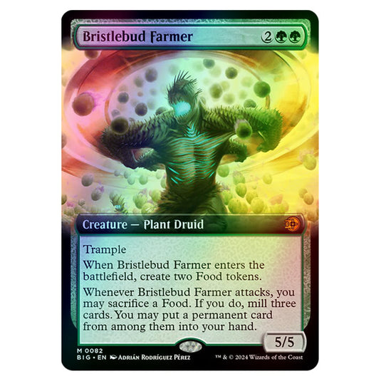 Magic The Gathering - Outlaws of Thunder Junction - The Big Score - Bristlebud Farmer (Extended Art) - 0082 (Foil)