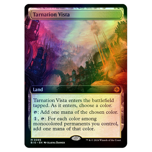 Magic The Gathering - Outlaws of Thunder Junction - The Big Score - Tarnation Vista (Extended Art) - 0095 (Foil)