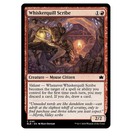 Magic The Gathering - Bloomburrow - Whiskerquill Scribe - 0161