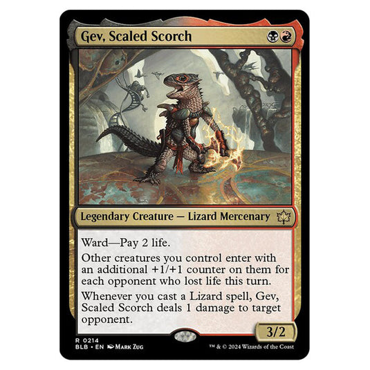 Magic The Gathering - Bloomburrow - Gev, Scaled Scorch - 0214