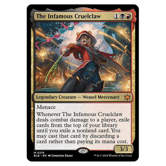 Magic The Gathering - Bloomburrow - The Infamous Cruelclaw - 0219