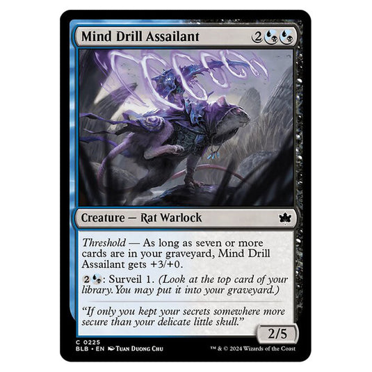 Magic The Gathering - Bloomburrow - Mind Drill Assailant - 0225