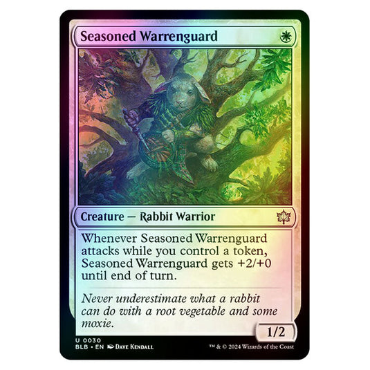 Magic The Gathering - Bloomburrow - Seasoned Warrenguard - 0030 (Foil)