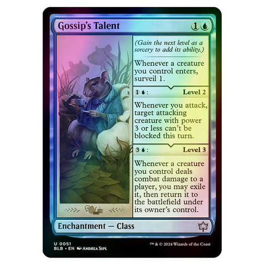 Magic The Gathering - Bloomburrow - Gossip's Talent - 0051 (Foil)