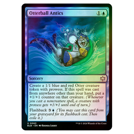 Magic The Gathering - Bloomburrow - Otterball Antics - 0063 (Foil)