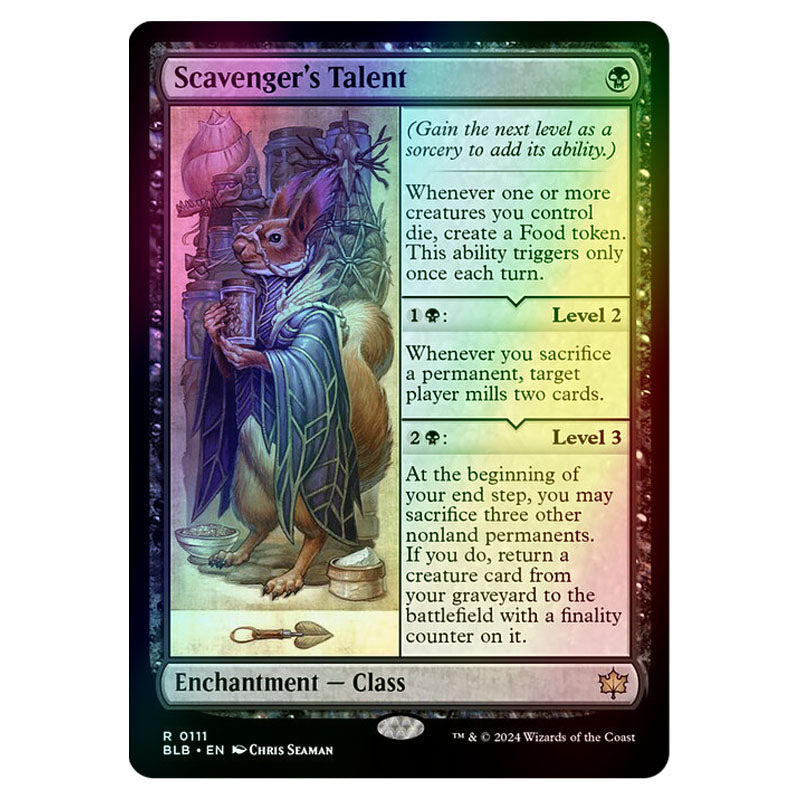 mtg bloomburrow talent cards Caretaker's - you may discard a card Scavenger's Talent | Bloomburrow |