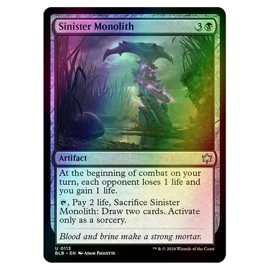 Magic The Gathering - Bloomburrow - Sinister Monolith - 0113 (Foil)