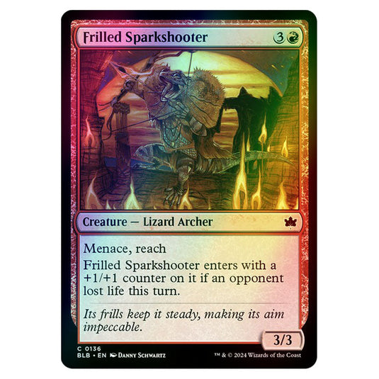Magic The Gathering - Bloomburrow - Frilled Sparkshooter - 0136 (Foil)