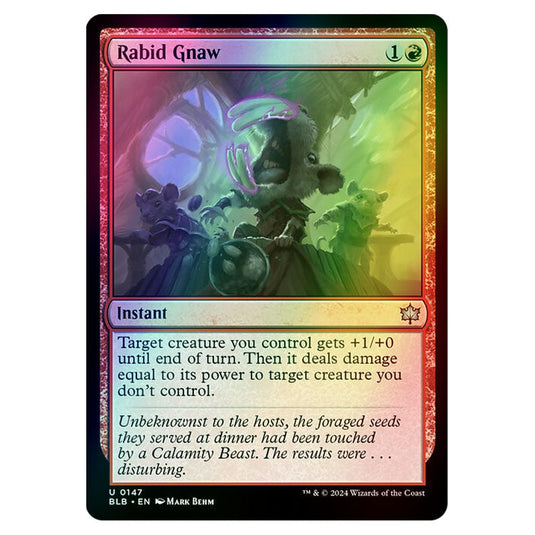 Magic The Gathering - Bloomburrow - Rabid Gnaw - 0147 (Foil)