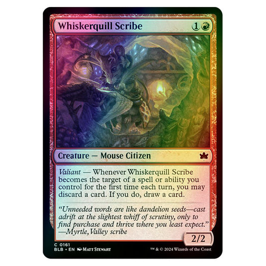 Magic The Gathering - Bloomburrow - Whiskerquill Scribe - 0161 (Foil)