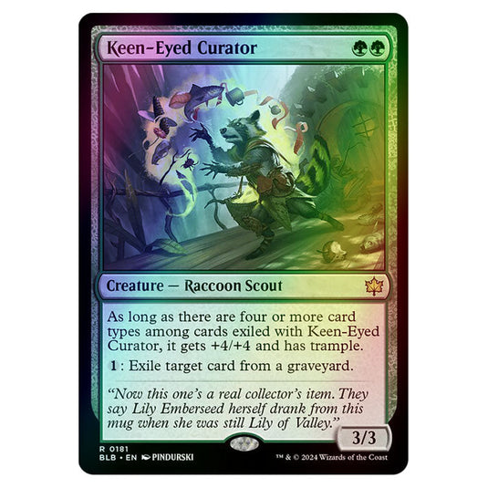 Magic The Gathering - Bloomburrow - Keen-Eyed Curator - 0181 (Foil)