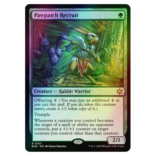 Magic The Gathering - Bloomburrow - Pawpatch Recruit - 0187 (Foil)
