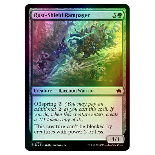 Magic The Gathering - Bloomburrow - Rust-Shield Rampager - 0190 (Foil)