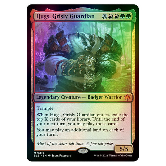 Magic The Gathering - Bloomburrow - Hugs, Grisly Guardian - 0218 (Foil)