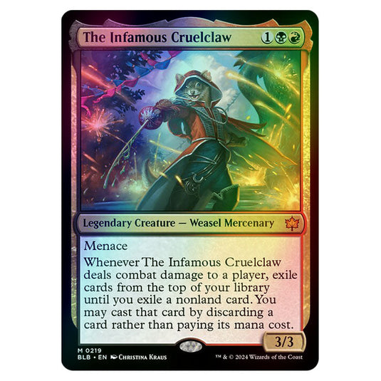 Magic The Gathering - Bloomburrow - The Infamous Cruelclaw - 0219 (Foil)