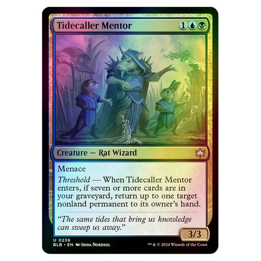 Magic The Gathering - Bloomburrow - Tidecaller Mentor - 0236 (Foil)