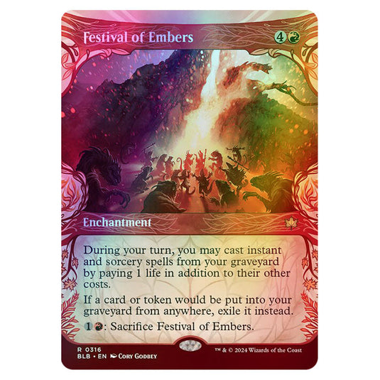 Magic The Gathering - Bloomburrow - Festival of Embers - 0316 (Foil)
