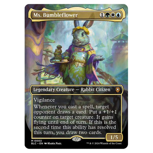 Ms. Bumbleflower 0003 card from the Magic The Gathering set Bloomburrow Commander