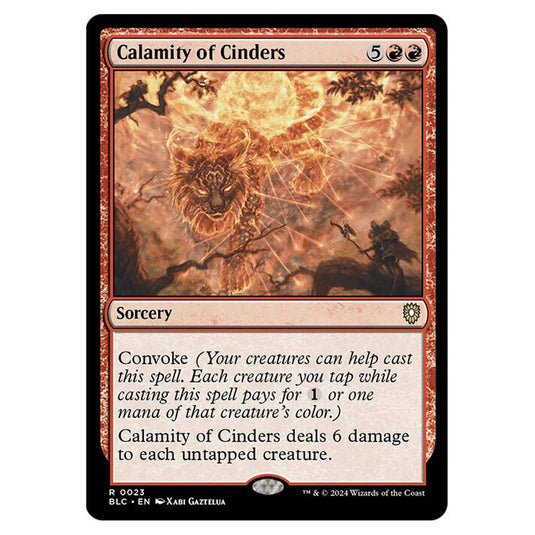 Calamity of Cinders 0023 card from the Magic The Gathering set Bloomburrow Commander