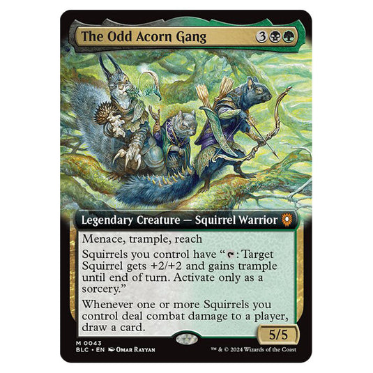 The Odd Acorn Gang 0043 card from the Magic The Gathering set Bloomburrow Commander
