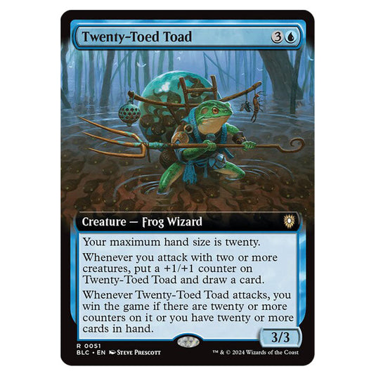 Twenty-Toed Toad 0051 card from the Magic The Gathering set Bloomburrow Commander