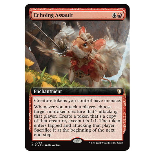Echoing Assault 0058 card from the Magic The Gathering set Bloomburrow Commander