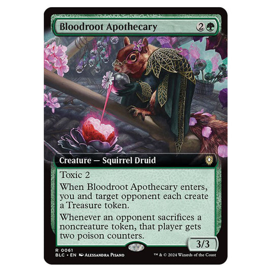 Bloodroot Apothecary 0061 card from the Magic The Gathering set Bloomburrow Commander